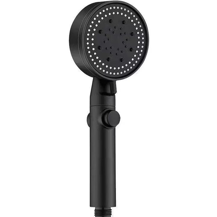 Para de dus reglabila, din metal si ABS, cu 5 setari de intensitate, comutator ON/OFF, presiune mare, negru