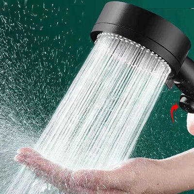 Para de dus reglabila, din metal si ABS, cu 5 setari de intensitate, comutator ON/OFF, presiune mare, negru