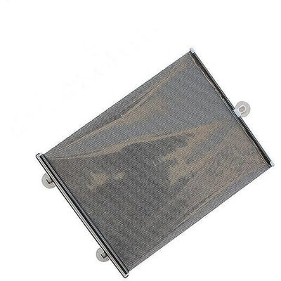 Parasolar auto, prindere cu ventuze, dimensiuni 68cm x125cm, retractabil, negru