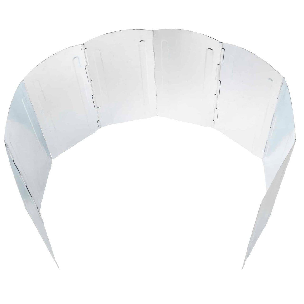 Paravan pliabil metalic pentru aragaz camping, 8 panouri, 120x30 cm