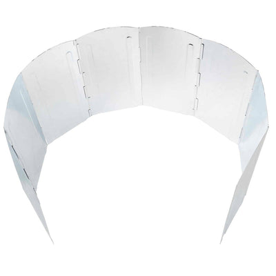 Paravan pliabil metalic pentru aragaz camping, 8 panouri, 120x30 cm