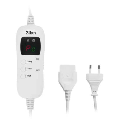 Patura electrica dubla 180x160cm cu 9 trepte de temperatura, gri