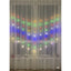 Perdea luminoasă LED, stele, 112 LED-uri, 3 × 1 m, multicoloră – imagine 3