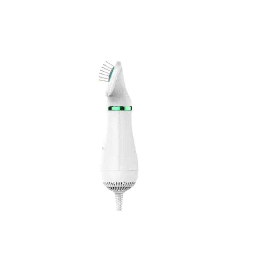 Perie cu uscator FOXMAG24 pentru caini si pisic 2 in 1, alb