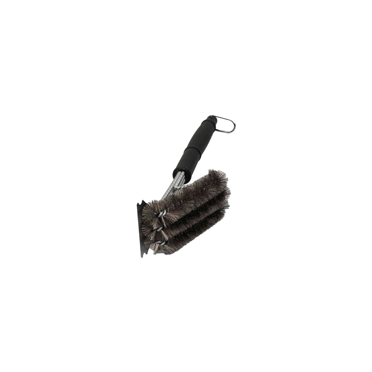 Perie de sarma verticala pentru gratar cu 3 straturi, inox galvanizat, 44x7x8 cm