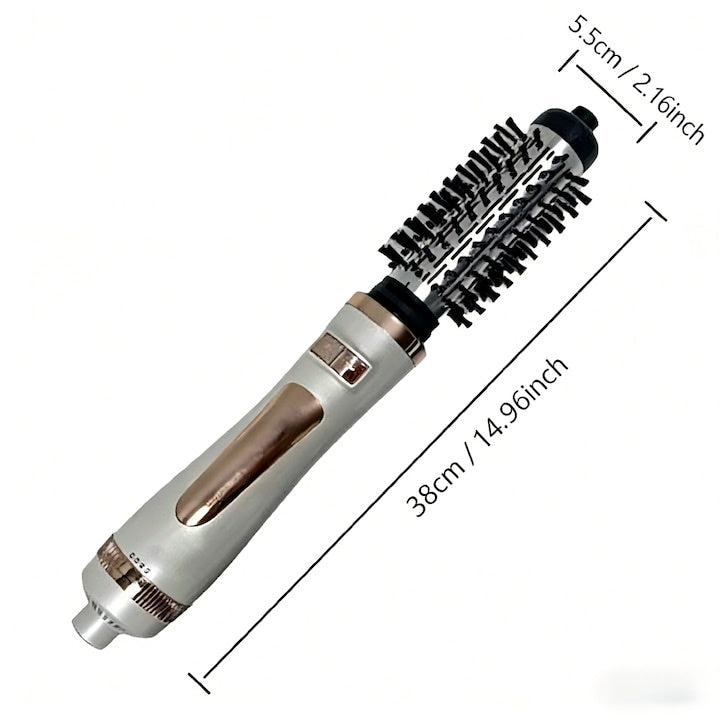 Perie rotativa cu aer cald si rece, coafare 2 in 1, putere 800W, lungime cablu 1,8m, functii -uscator de par / coafare / ondulare/volumizare, roz
