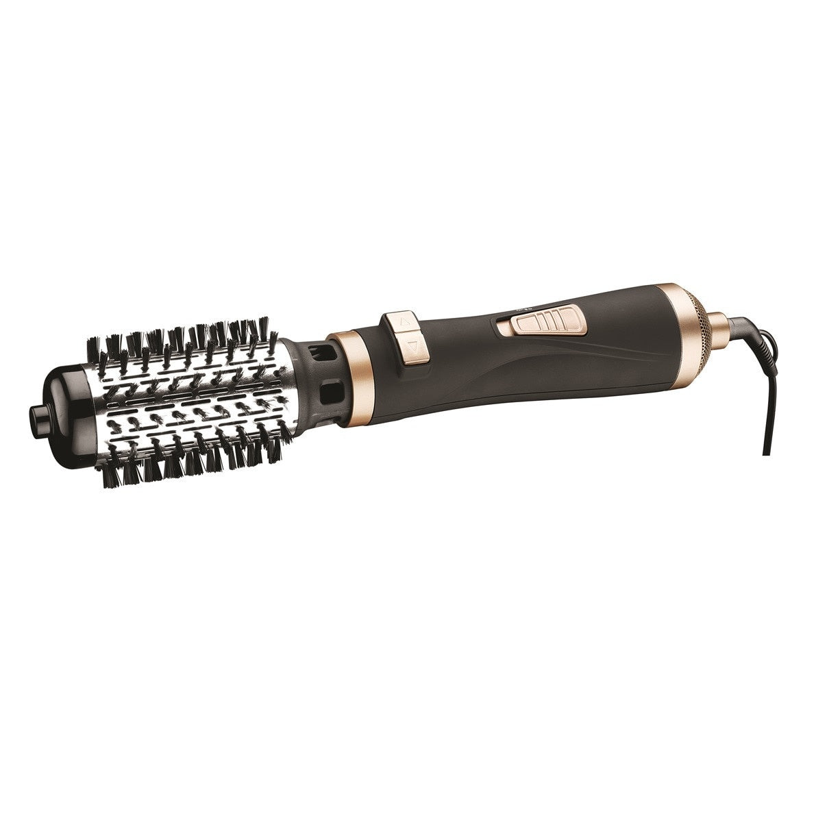 Perie rotativa FOXMAG24, 1000 W, 2 Viteze, 2 Setari temperatura, Negru/Auriu