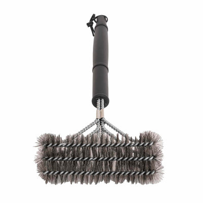 Perie sarma orizontala pentru gratar 42x16x5cm cu 3 straturi inox