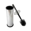 Perie WC cu suport din inox, argintiu, 39x10 cm