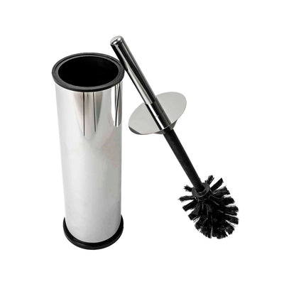 Perie WC cu suport din inox, argintiu, 39x10 cm