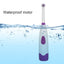 Periuta de dinti electrica ( cu baterii), cu 3 capete interschimababile, waterproof, din ABS, cu suport antialunecare, alb
