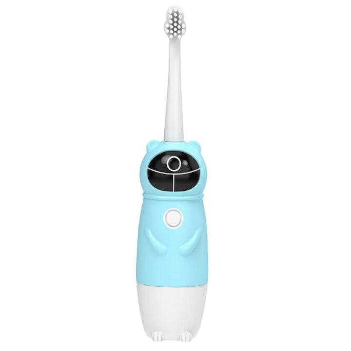 Periuta de dinti electrica, pentru copii, din ABS, pentru 2-13 ani, in forma de ursulet, albastru
