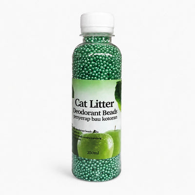 Perle Odorizante pentru Litiera Pisicii, Aromă de Măr Verde, 250 ml