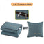 Perna si pilota, 2 in 1, dimensiuni 40 x 40 x 10 cm sau 110 x 150 cm, din material textil, cu 2 fermoare metalice bidirectionale, pentru auto, birou, living, voiaj, verde
