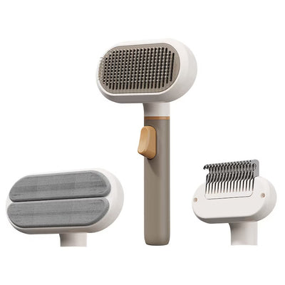Pieptene multifunctional 3 in 1 pentru ingrijirea animalelor de companie