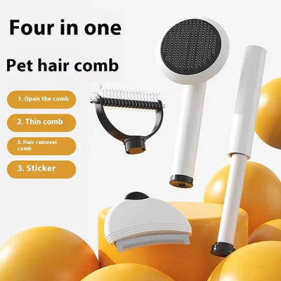 Pieptene profesional 4 in 1 pentru ingrijirea animalelor de companie