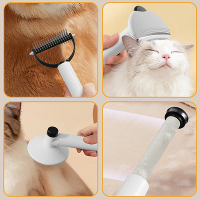Pieptene profesional 4 in 1 pentru ingrijirea animalelor de companie