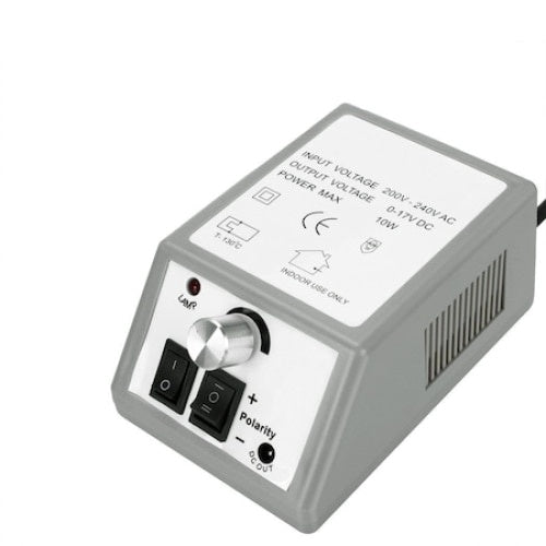 Pila electrica unghii FOXMAG24, 20.000 RPM, 20W, manichiura profesionala, 6 capete slefuire