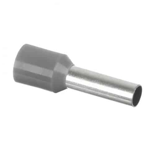 Pini pentru cablu 2.5 mm, set 100 bucati, culoare gri