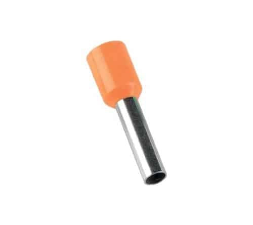 Pini pentru cablu 4 mm, set 100 bucati, portocalii pentru conexiuni electrice