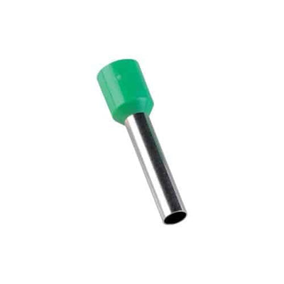 Pini pentru cablu 6 mm, 100 bucati, culoare verde, pentru conexiuni electrice sigure
