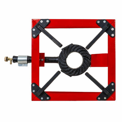 Pirostrie pe gaz portabila din fonta si otel, dimensiuni 38.5x38.5x23 cm