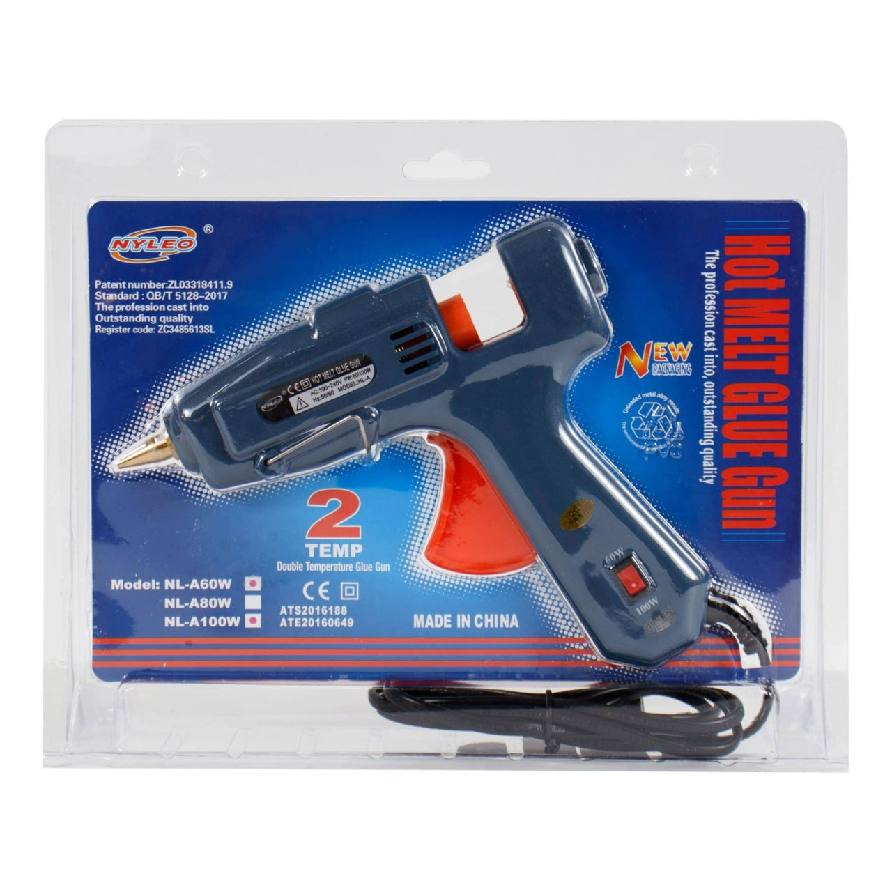 Pistol de lipit cu silicon cald 60-100W, diametru 11mm, cu indicator LED