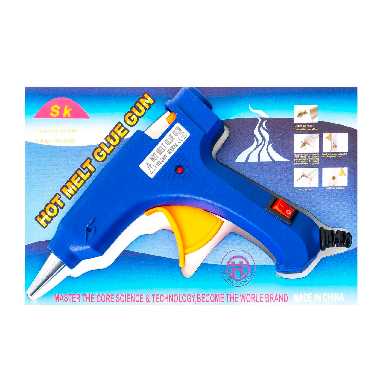 Pistol de lipit cu silicon cald, mic, 20W, incalzire rapida
