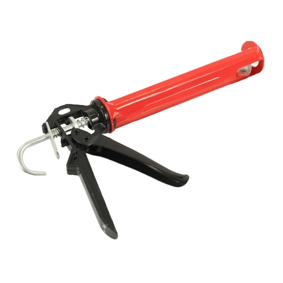 Pistol pentru silicon cu cadru otel si maner aluminiu, mecanism clichet