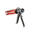 Pistol pentru silicon rosu, cadru metalic, mecanism clichet, dimensiuni 33cm x 5.5cm