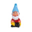 Pitic de gradina din ceramica, inaltime 42 cm, model caciula multicolor