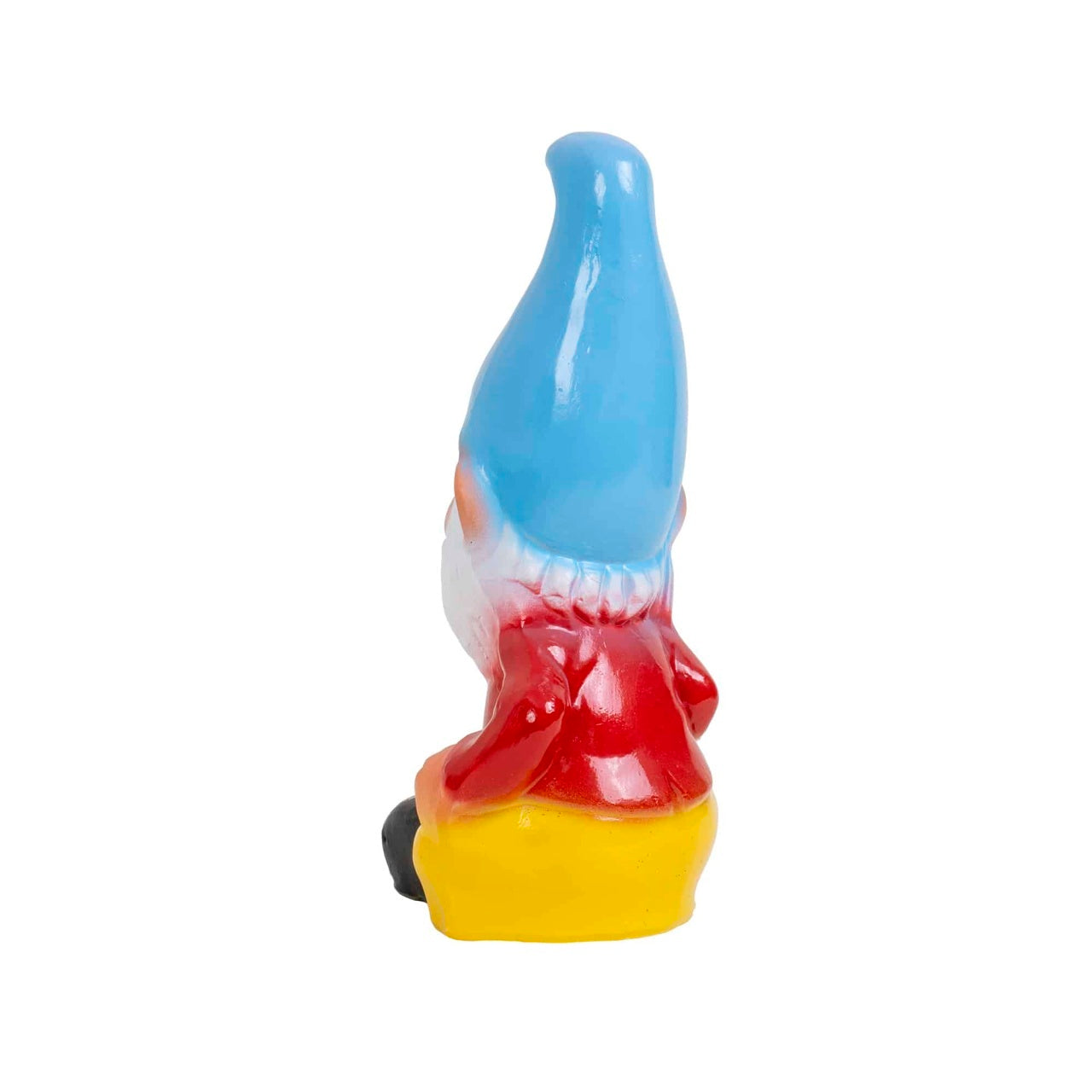 Pitic de gradina din ceramica, inaltime 42 cm, model caciula multicolor