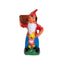 Pitic de gradina multicolor din ceramica cu cos, inaltime 48 cm