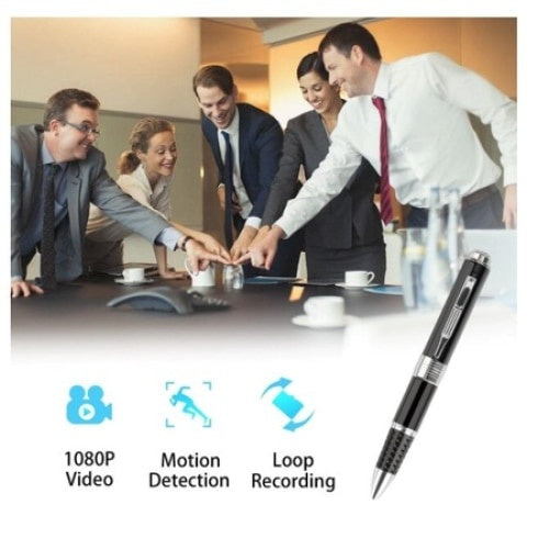 Pix Spion Full HD cu camera si microfon FOXMAG24, Inregistreaza Audio-Video, Fotografiaza, Aparat spion cu camera ascunsa, Negru