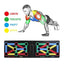 Placa pentru flotari cu manere FOXMAG24, piept, umeri, spate, triceps, multicolora