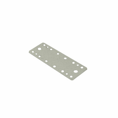 Placa perforata din otel 180x65x2.5 mm, argintie, rezistenta si versatila