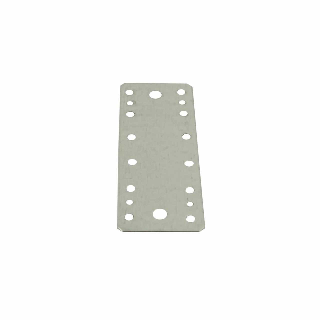 Placa perforata din otel 180x65x2.5 mm, argintie, rezistenta si versatila