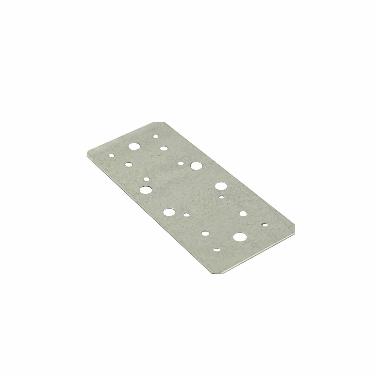 Placa perforata otel 55x140 mm, argintie, pentru imbinari rezistente