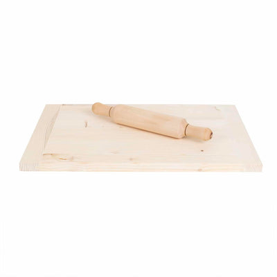 Planseta din lemn pentru modelat aluat 30x41cm cu sucitor de 30cm