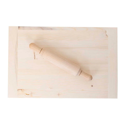 Planseta din lemn pentru modelat aluat 30x41cm cu sucitor de 30cm