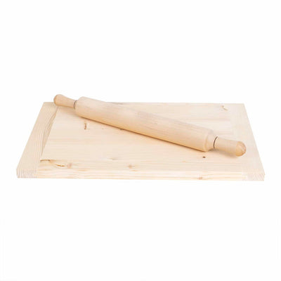Planseta lemn pentru aluat 30x41 cm cu sucitor 54 cm