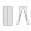 Plasa anti insecte, culoarea alb, 190 x 100 Magic Mesh
