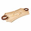 Platou de lemn compartimentat cu maner potcoava 56x25.5 cm pentru servire