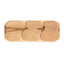 Platou lemn dreptunghiular cu 3 compartimente 65x26x2.5cm pentru servit