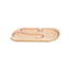 Platou lemn fag cu 3 compartimente, 44x23x2.5 cm pentru servire