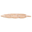 Platou servire din lemn fag in forma frunza, 5 compartimente, 71x32 cm