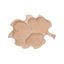 Platou servire lemn fag, forma frunza stejar, 3 compartimente, 52x38 cm