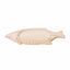 Platou servire lemn, forma peste, 45x21 cm, maro