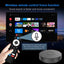 Player TV Stick Ultra HD, Telecomanda vocala, Kit de actualizare Smart TV Plug and Play, configurare sistem karaoke acasa, negru