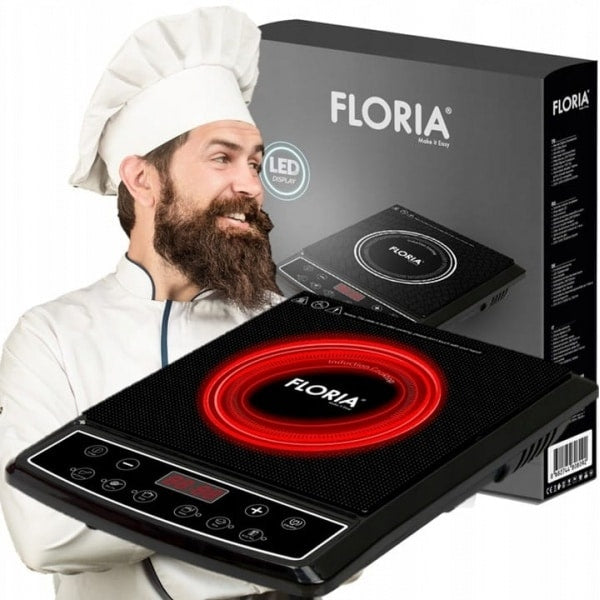 Plita cu inductie 1500W, 8 trepte de putere, oprire automata, timer 4 ore
